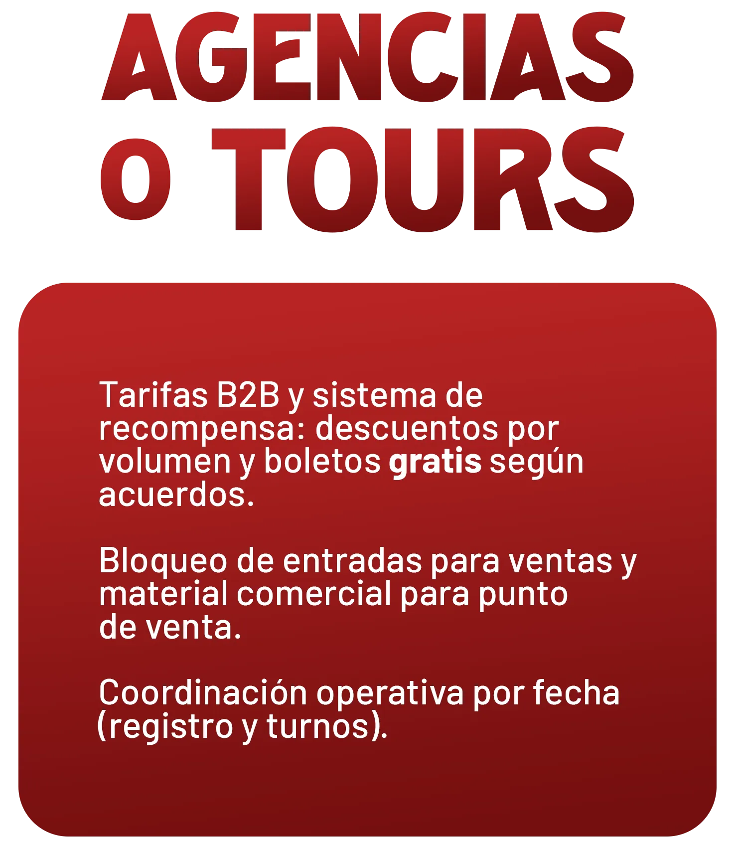 Agencias o Tours